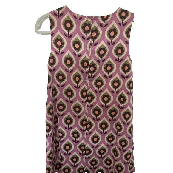 Modcloth Pink and Brown Patterned Midi Dress - Picture 12 of 13